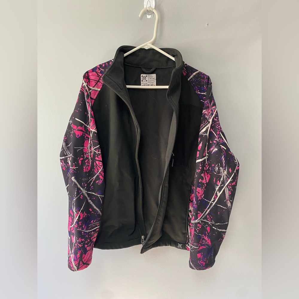Moon Shine Camo Gray Fleece Jacket